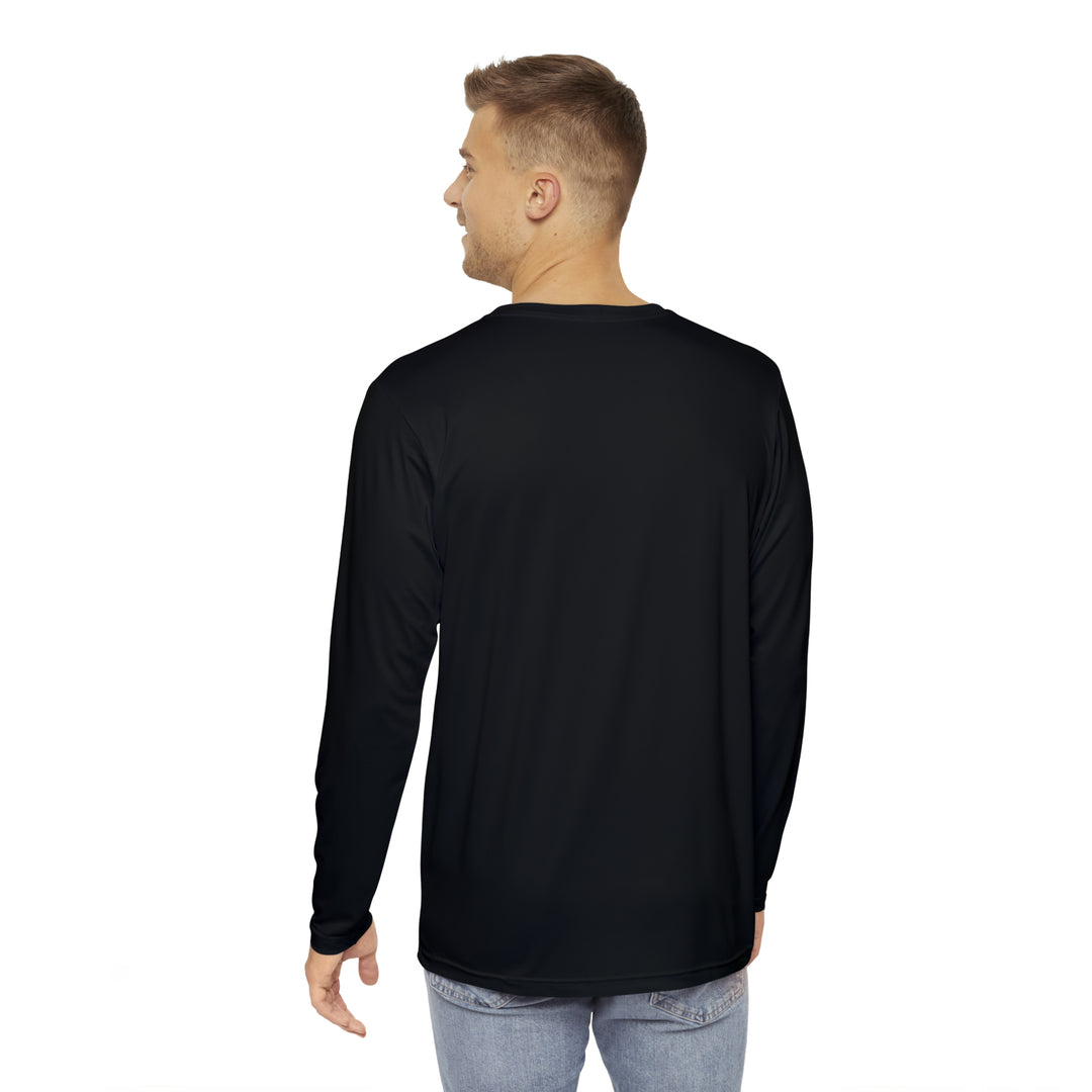 It's Not the Destination Men's Long Sleeve Shirt (AOP)