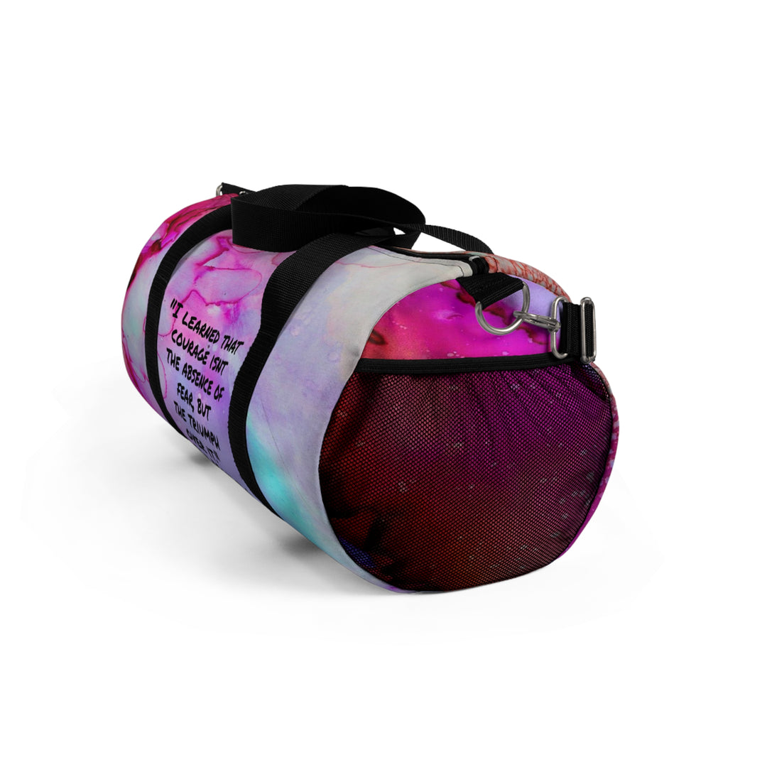 Courage according to Nelson Mandela Duffel Bag