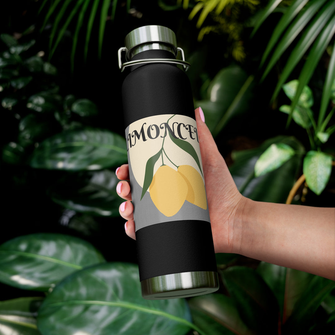 Limoncello Hounds Tooth Copper Vacuum Insulated Bottle, 22oz