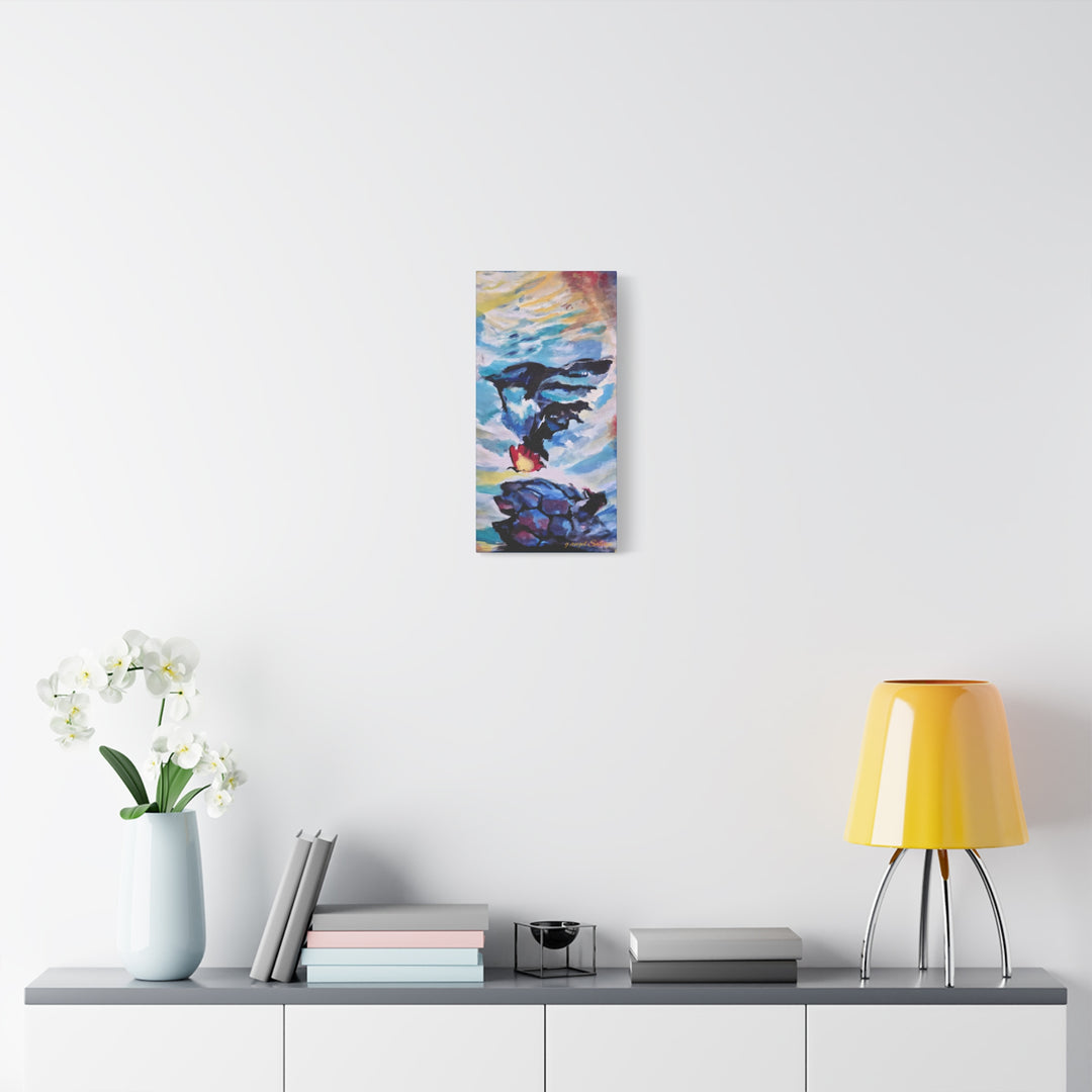 Canvas Painting Print - Courageous Beyond Understanding by g angel Salvaje