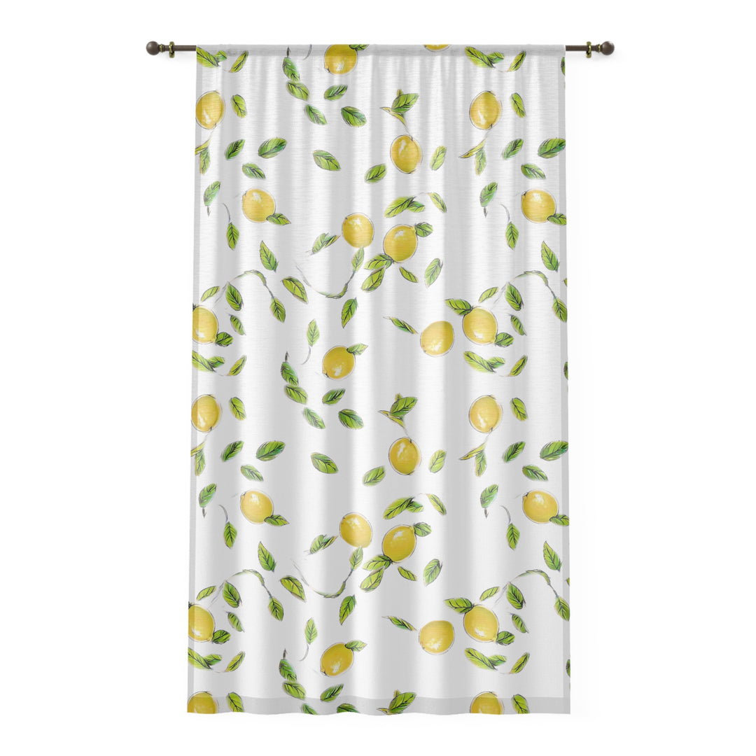Bunches of Lemons Sheer Window Curtain