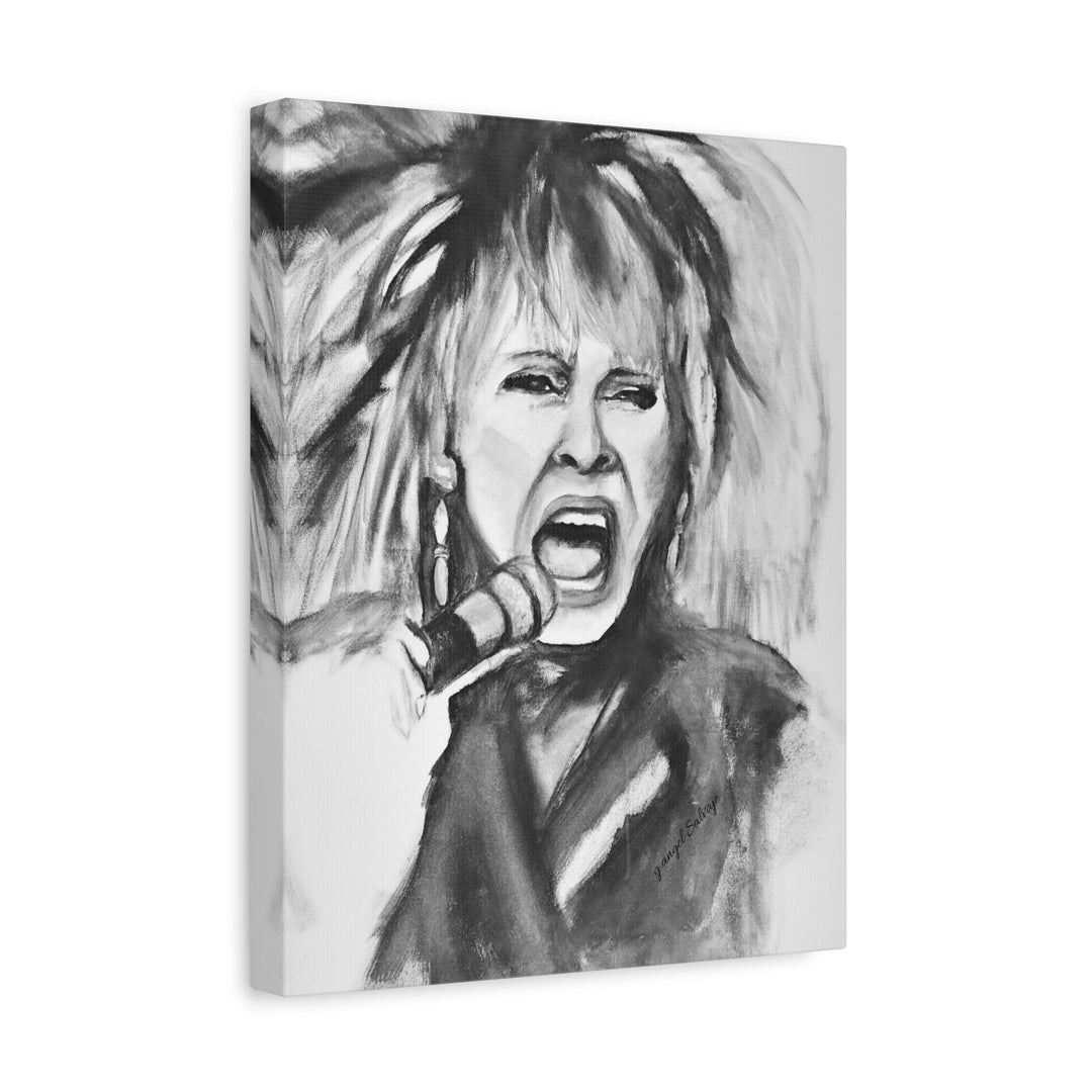 Canvas Print Tina Turner Rock and Roll Portrait