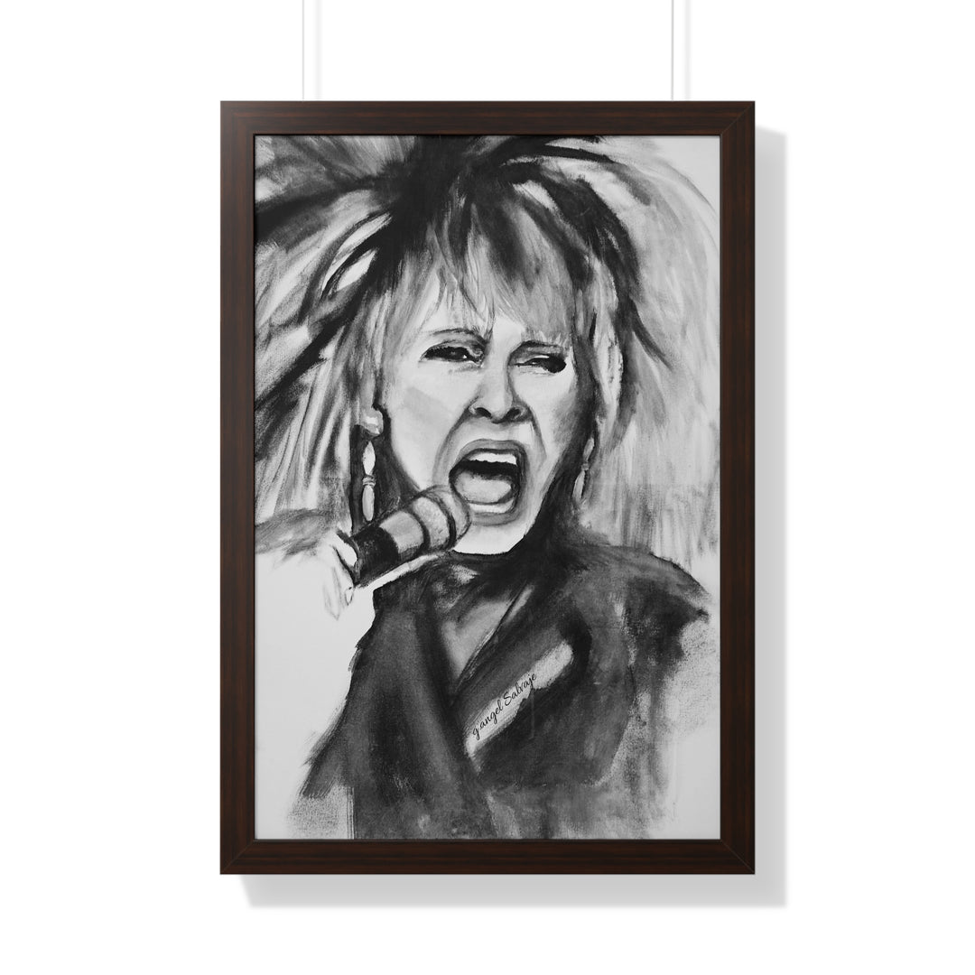 Tina Turner Framed Vertical Poster