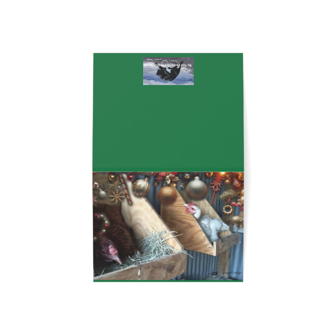 Funny Christmas Greeting Cards - Nosey Blanche and Helen Jones Christmas Design