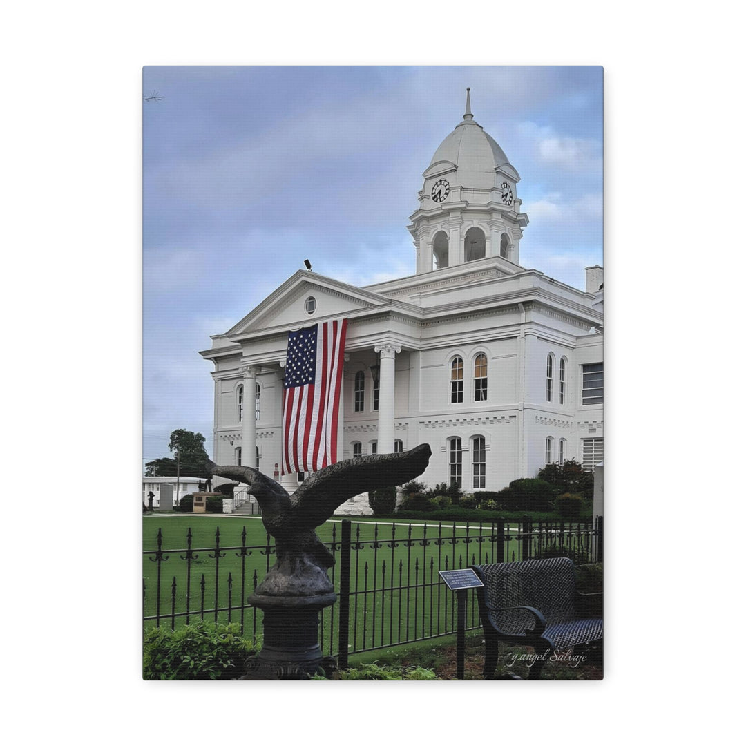 Colbert County Flag and Eagle Canvas Gallery Wraps