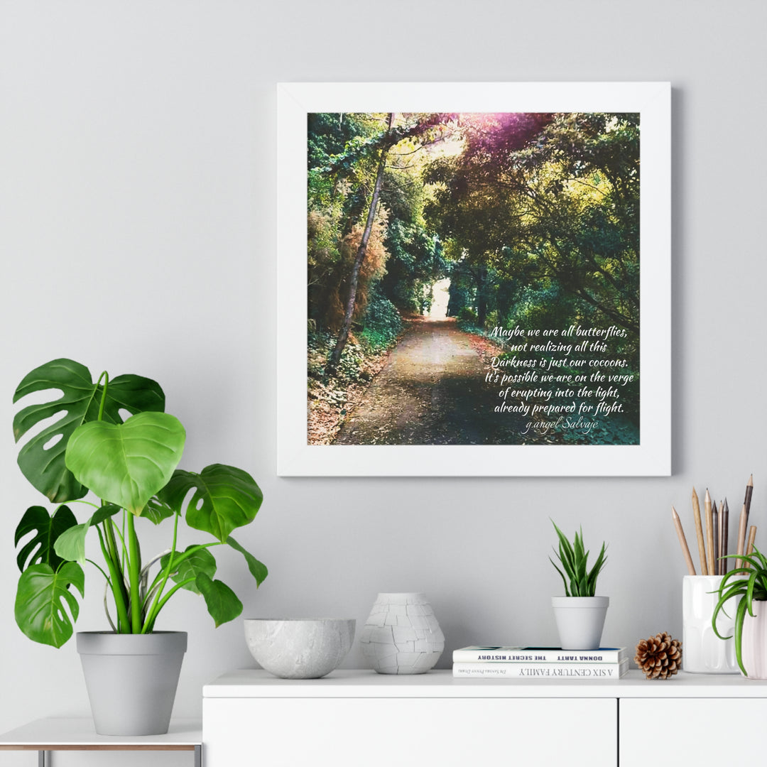 Maybe we are all Butterflies,FRAMED VERTICAL POSTER 1