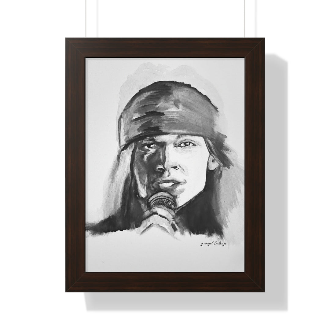 Axle Rose Vertical Poster