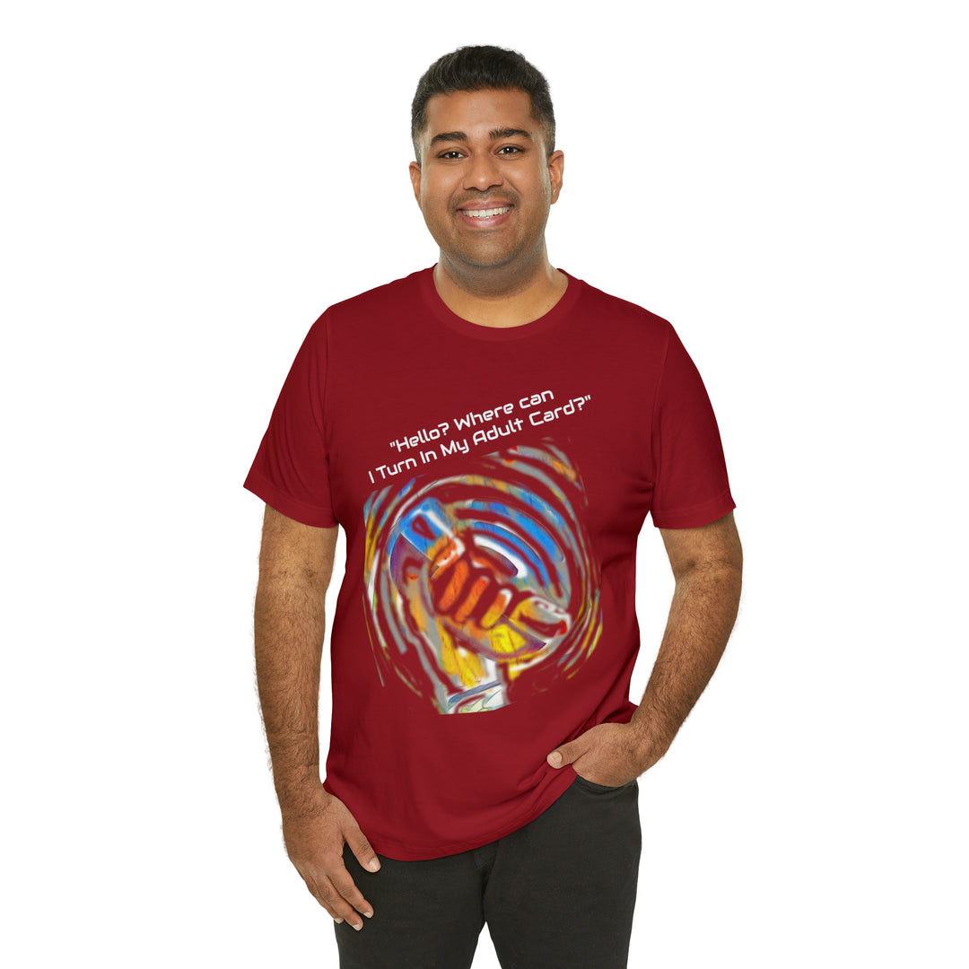 ADULT CARD Dad Jokes Unisex Jersey Short Sleeve Tee
