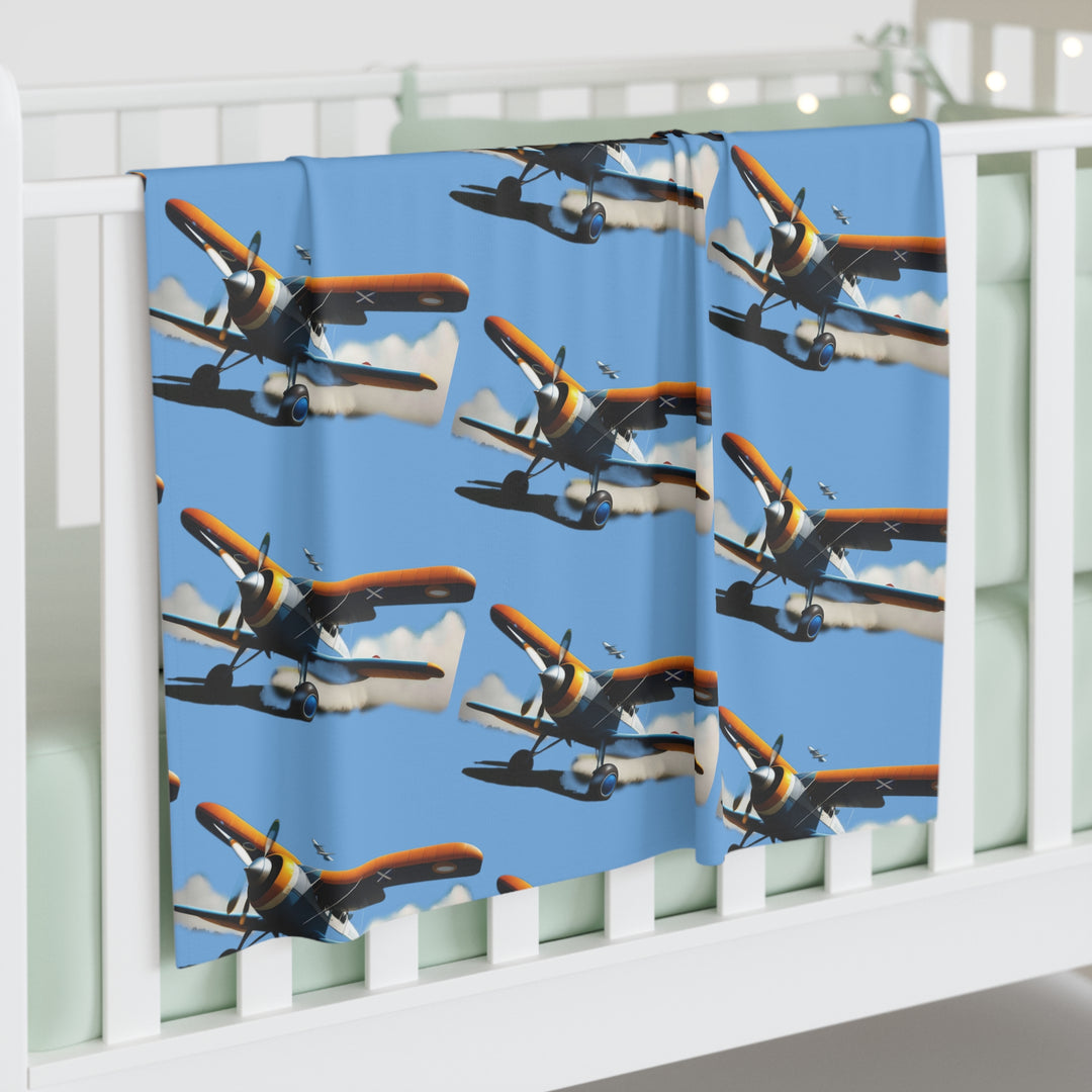 Airplanes Baby Swaddle Blanket