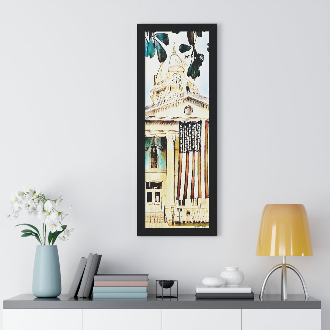 Colbert County Courthouse Framed Vertical Poster