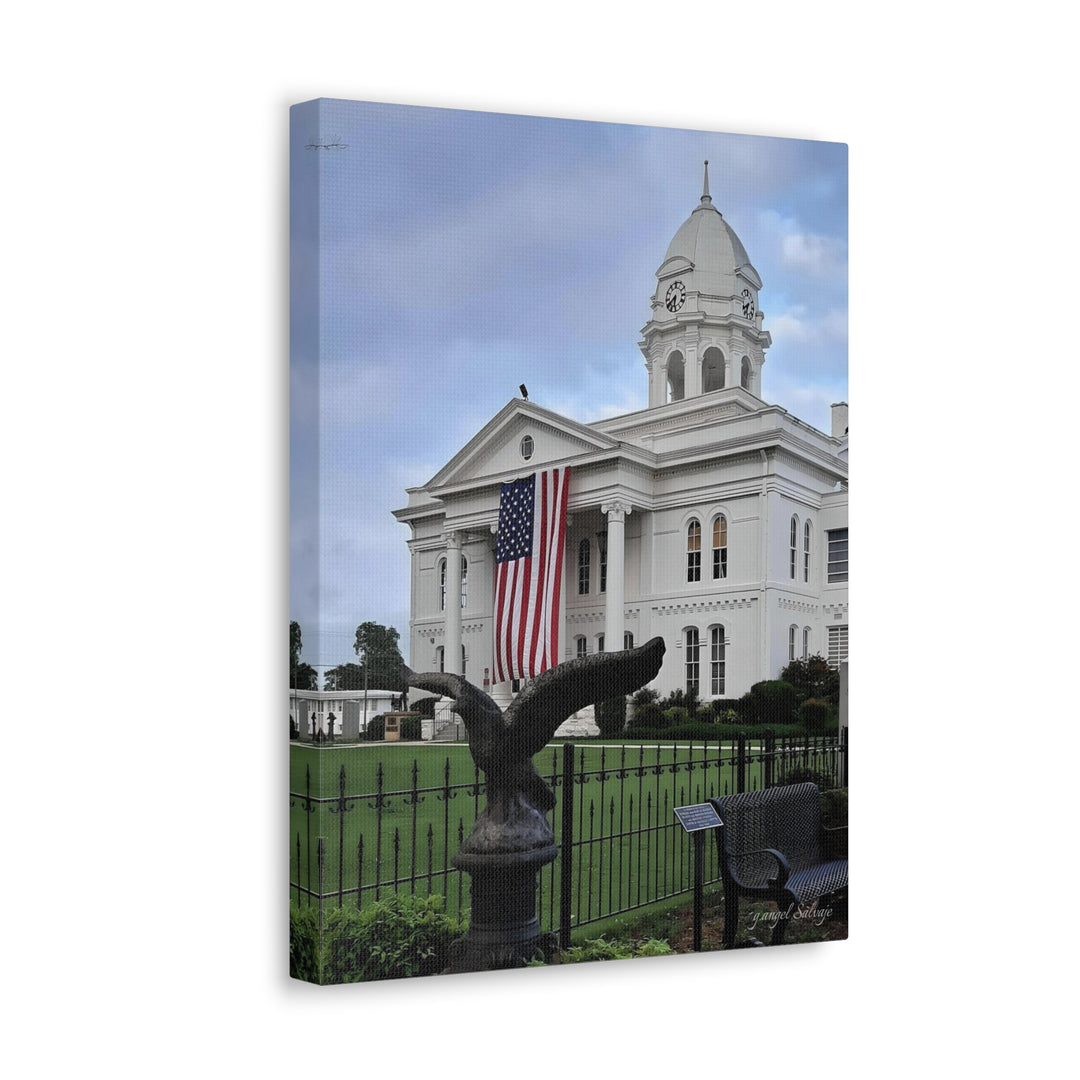 Colbert County Flag and Eagle Canvas Gallery Wraps
