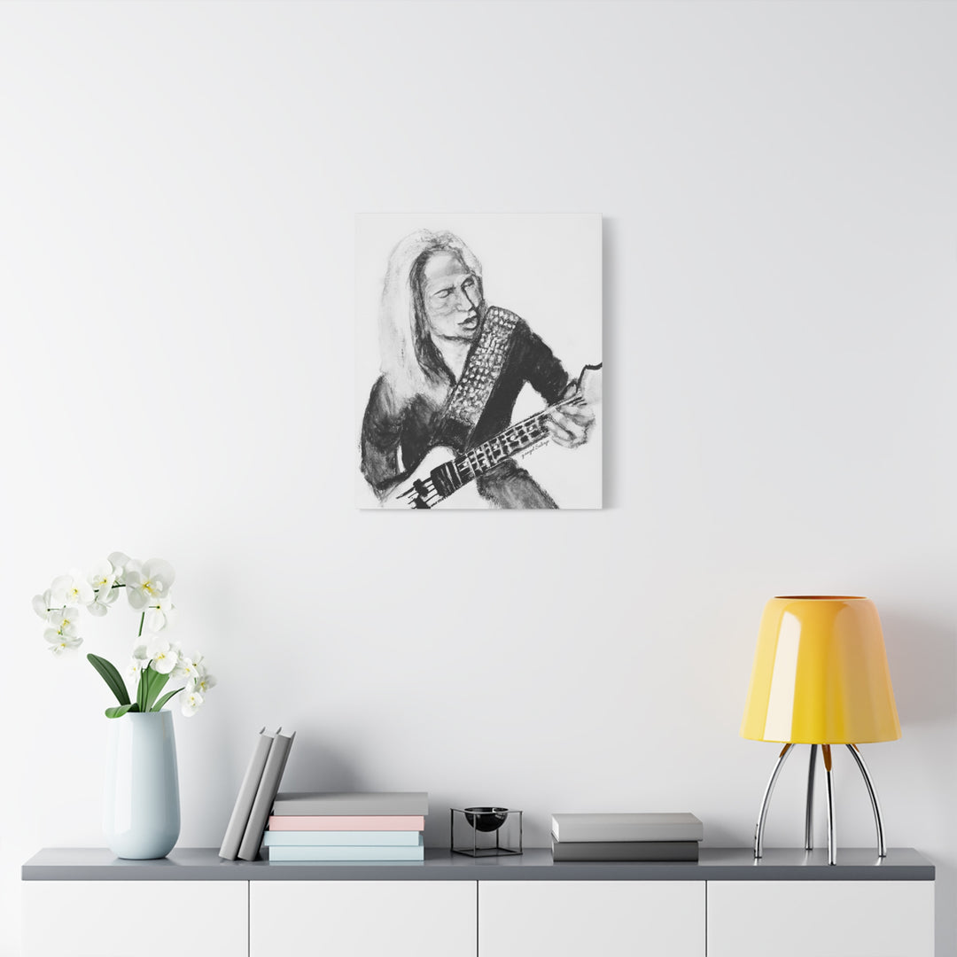 Canvas Print - Dana Strum Bass Player Portrait