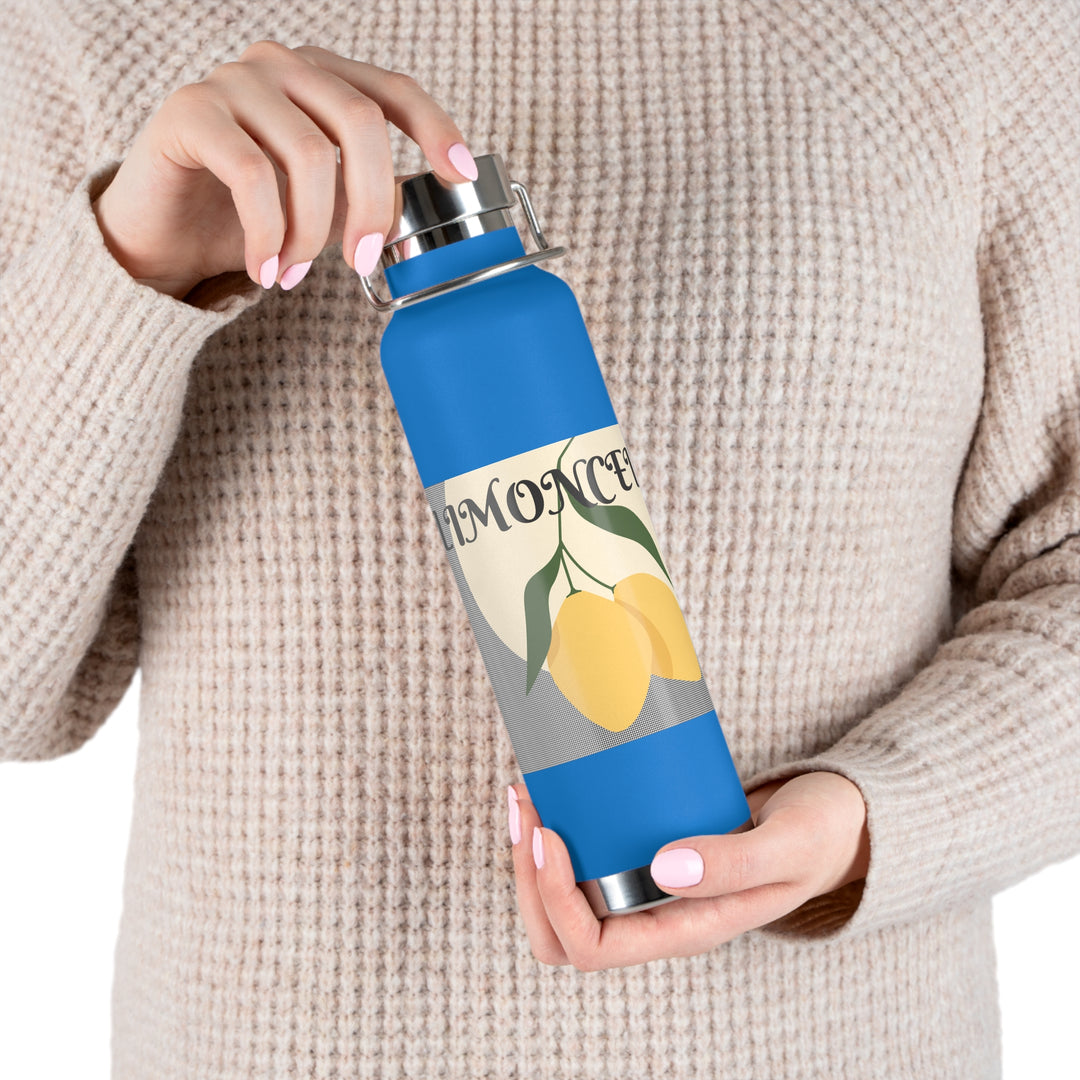 Limoncello Hounds Tooth Copper Vacuum Insulated Bottle, 22oz