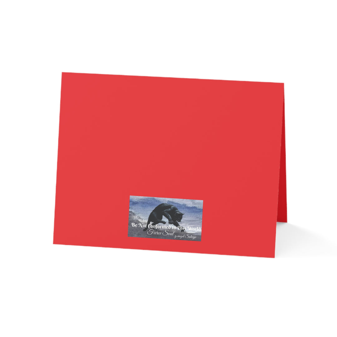 Festive Holiday Greeting Cards - Santa's Magic Snowballs Design with Bible Verse & message(1, 10, 30, 50 pcs)