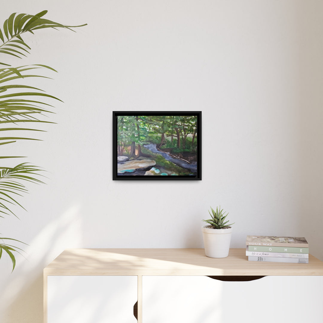 Rivers Within Matte Canvas, Black Frame