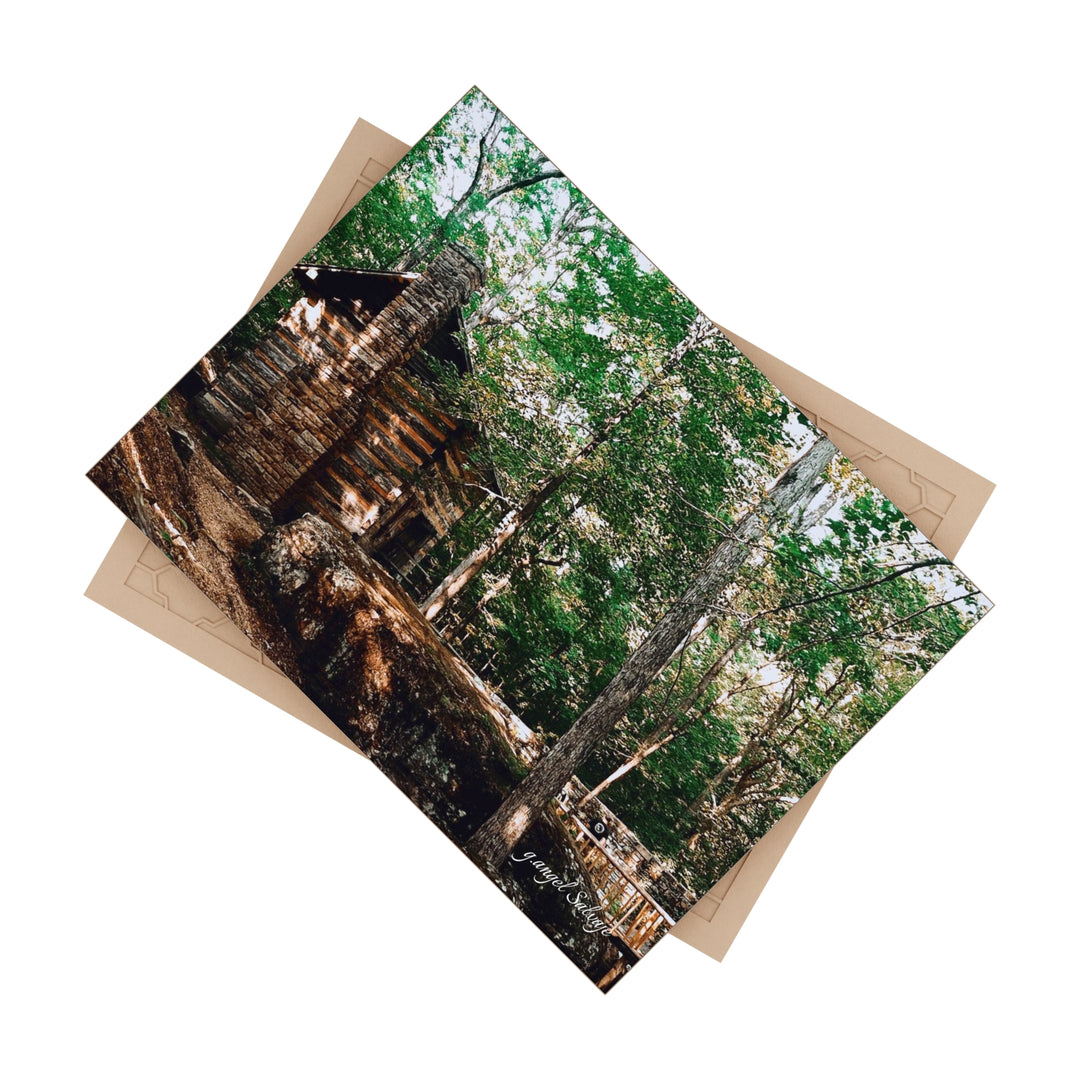 Cabin in the Corner of Gloryland Ceramic Photo Tile