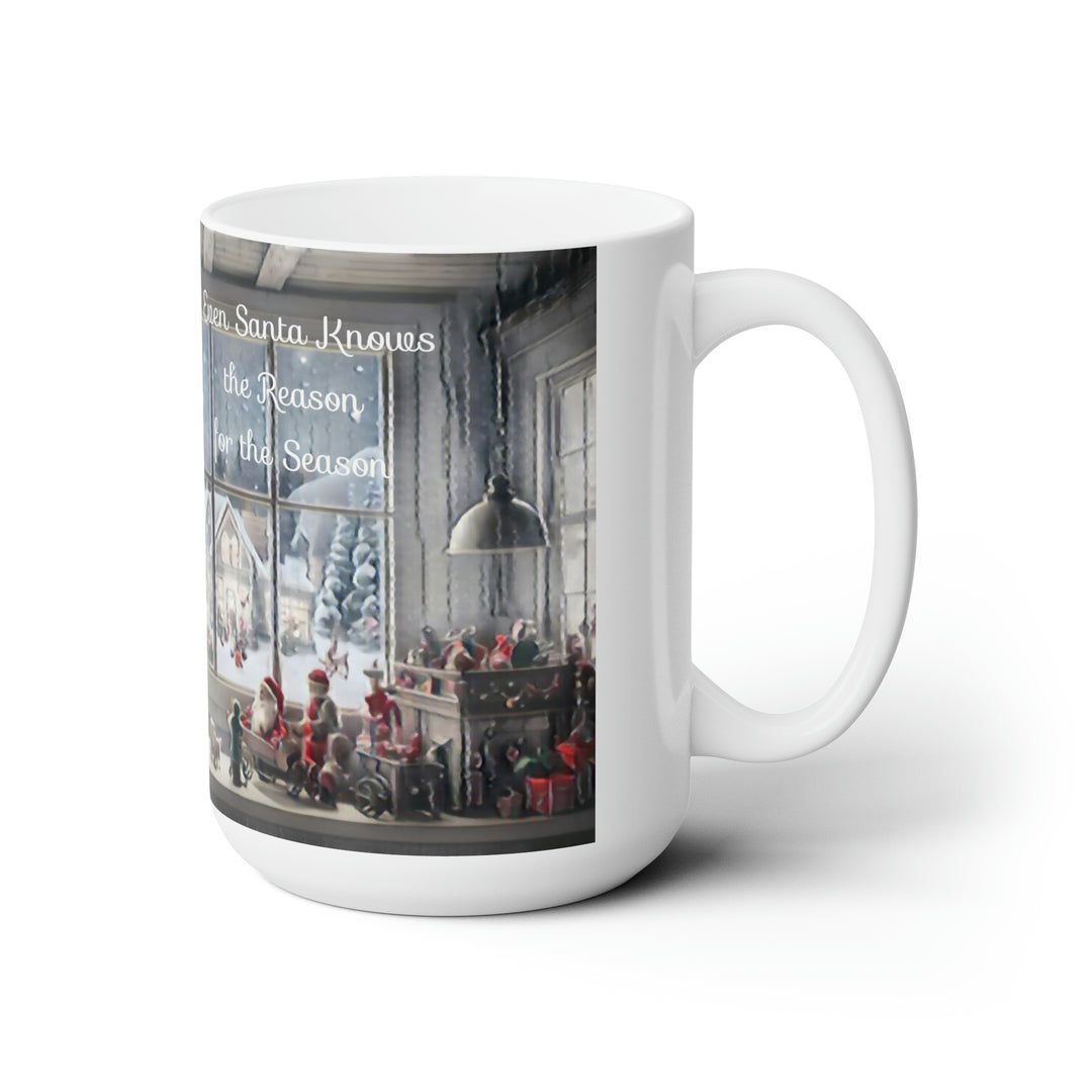 Santa knows Ceramic Mug 15oz
