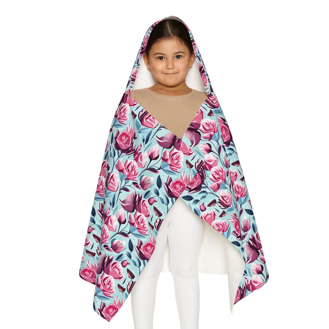 Roses are Pink Youth Hooded Towel