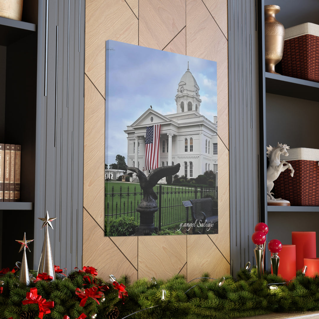 Colbert County Flag and Eagle Canvas Gallery Wraps