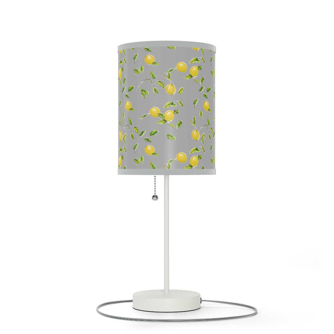 Grey Lemon Lamp on a Stand, US|CA plug