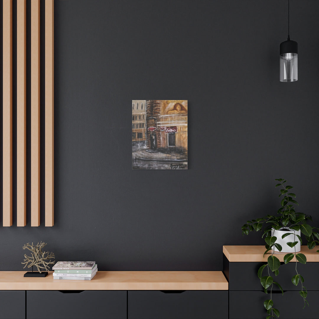 Deep Tones Canvas Print - Tears of Intercession-Urban Rainscape Design