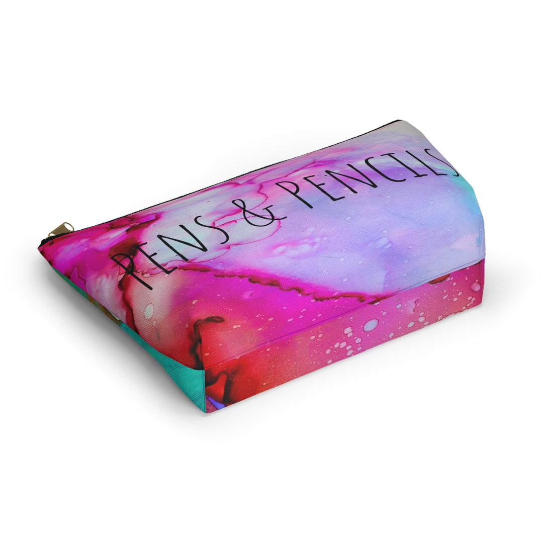 Color Swirl Pens and Pencils Accessory Pouch w T-bottom