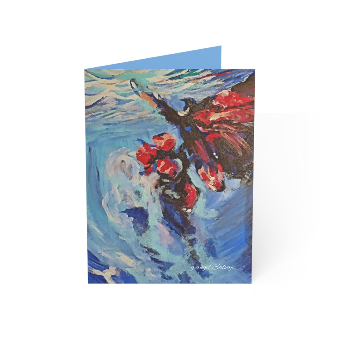 Greeting Cards Psalms 18:6 Diving Butterfly