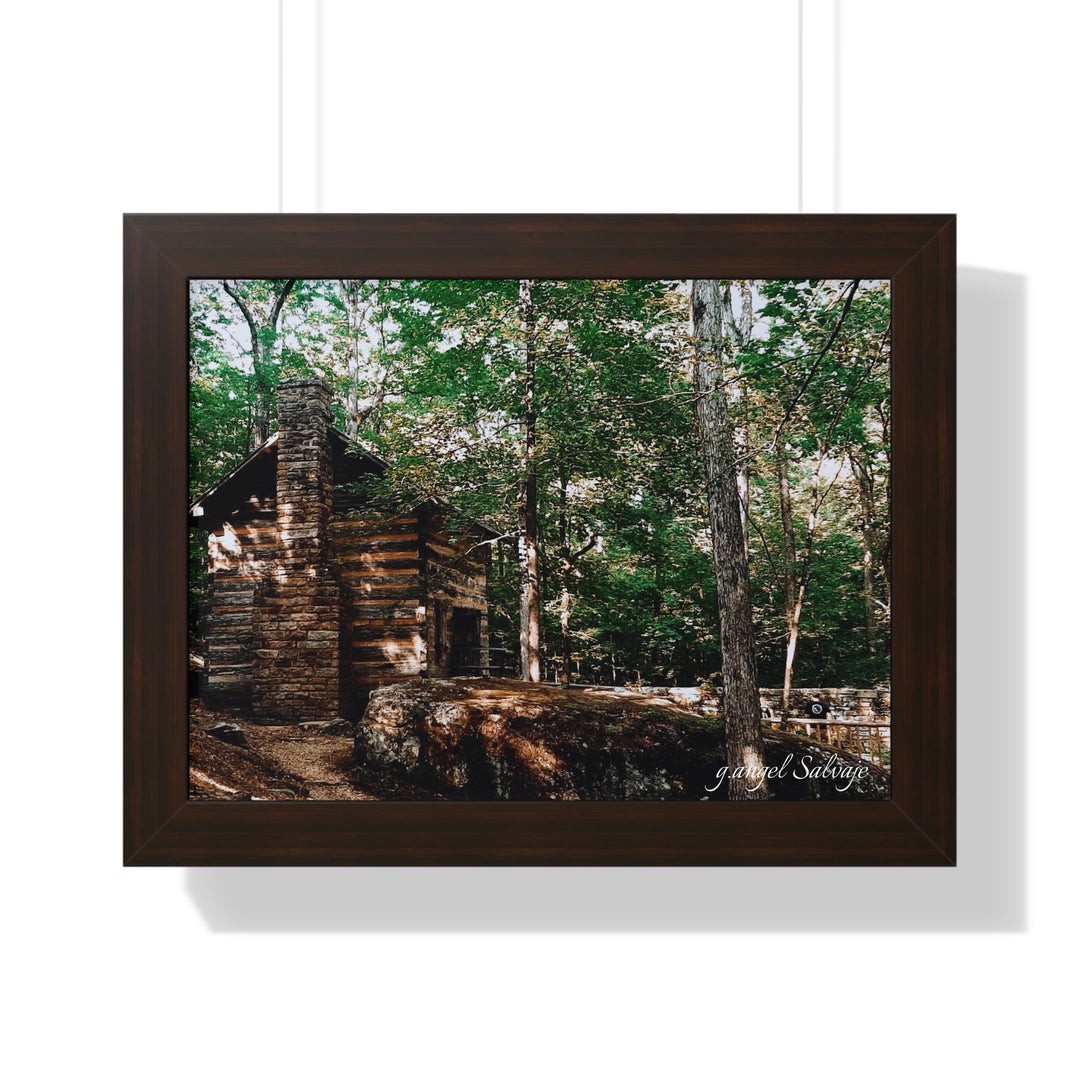 Just a Cabin in the Corner of Gloryland Framed Horizontal Poster