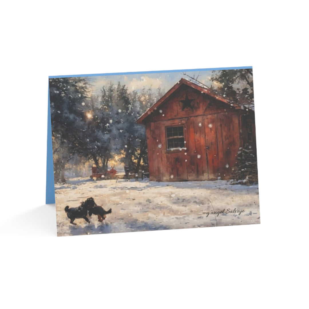 Winter Wonderland Greeting Cards - 1, 10, 30, or 50 Piece Sets