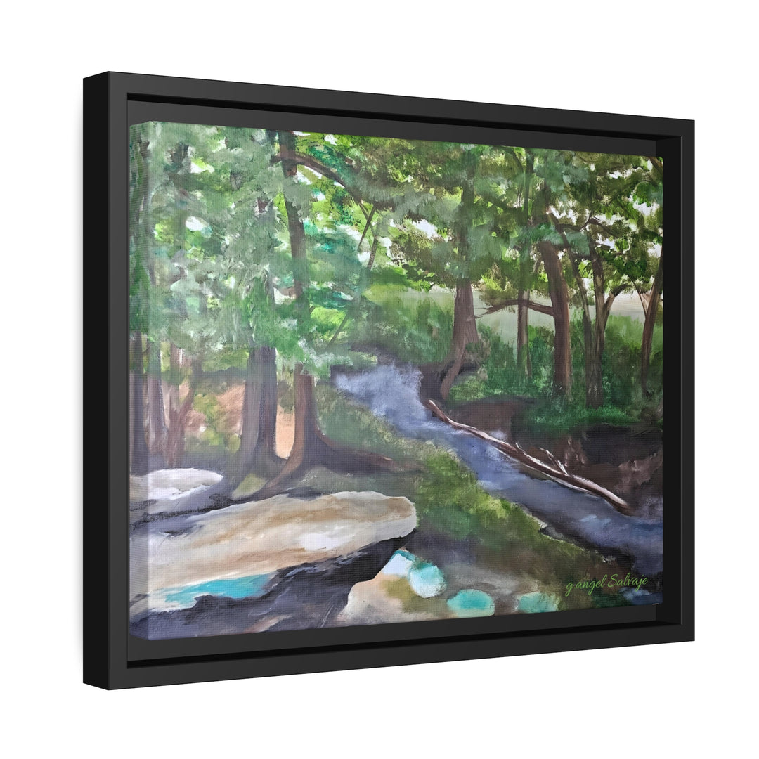 Rivers Within Matte Canvas, Black Frame