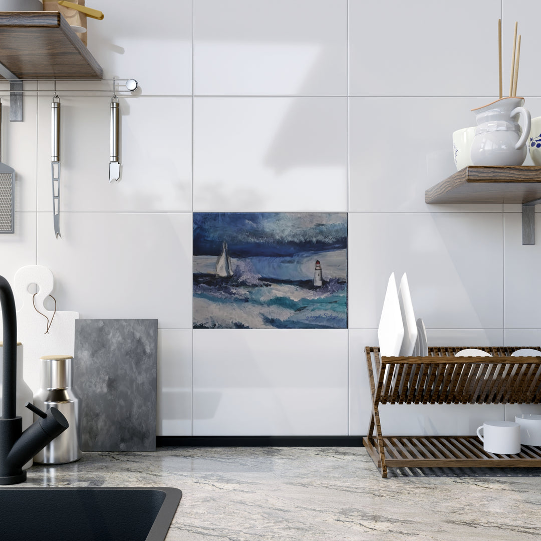 Is There Anybody Listening Ceramic Photo Tile