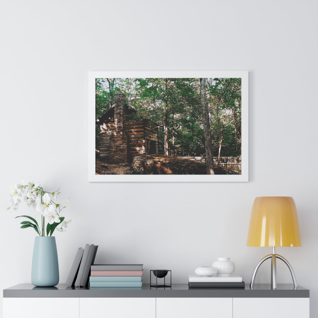 Just a Cabin in the Corner of Gloryland Framed Horizontal Poster