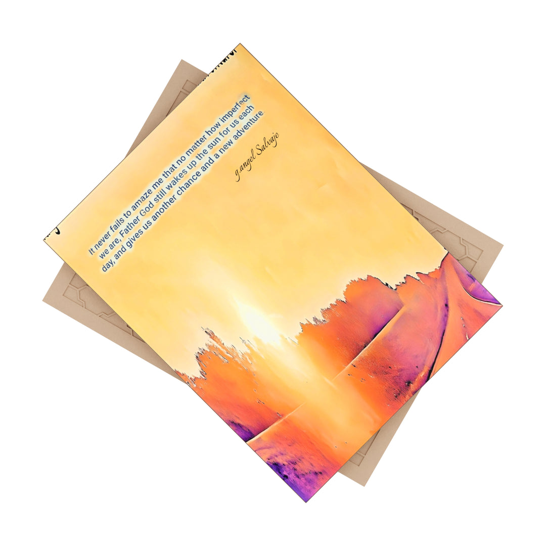 God wakes the sun Ceramic Photo Tile