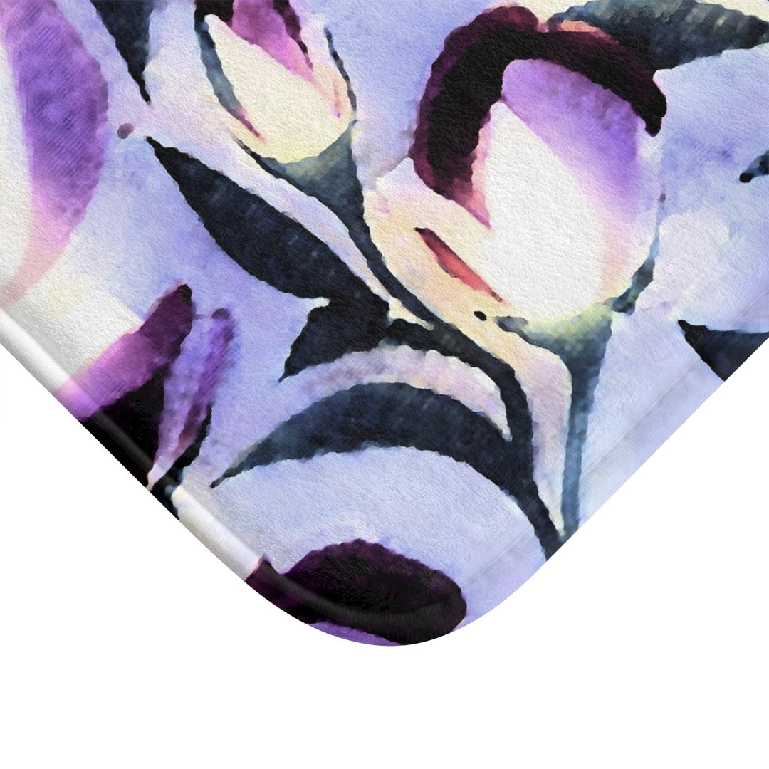 Lavender Roses Bath Mat