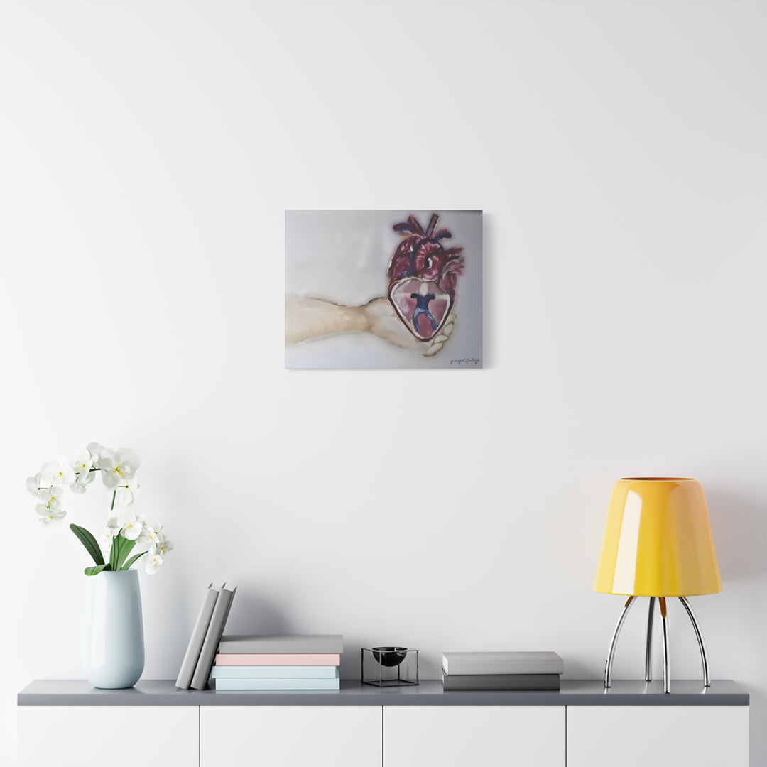 Canvas Print - Abiding Within:Extremely Whole Hearted Sleeves Painting by g angel Salvaje
