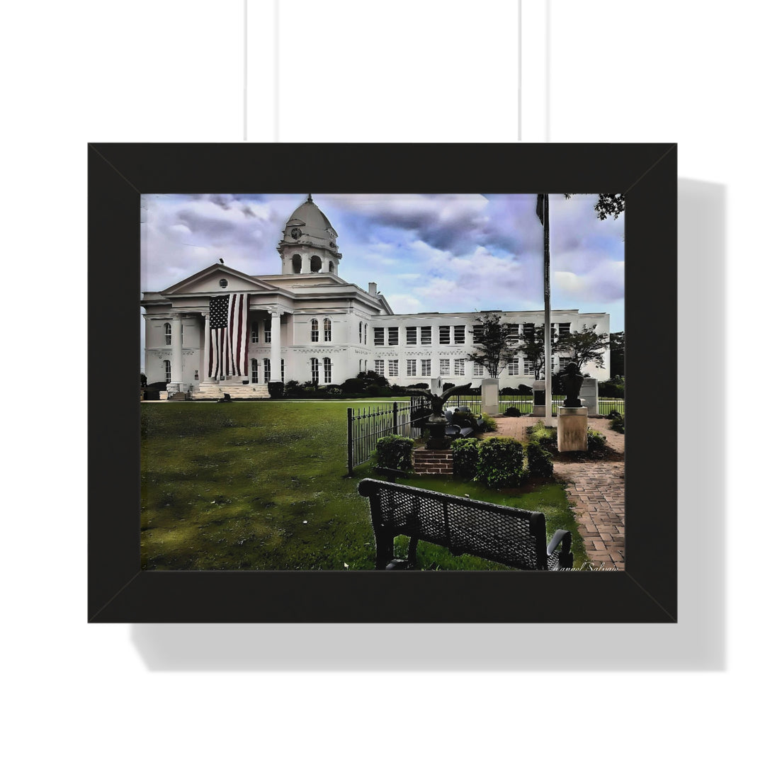 Colbert County Courthouse Memorial Framed Horizontal Poster