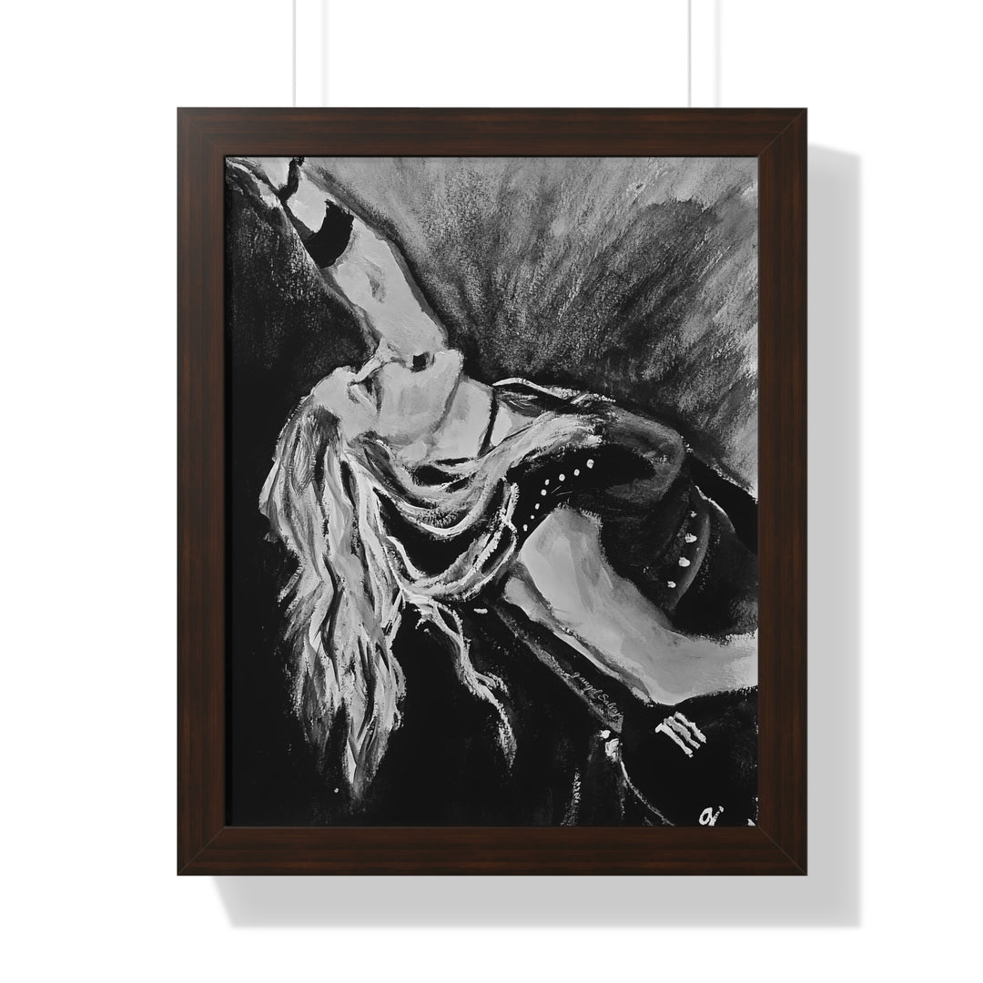 Vertical Poster - Nita Strauss Black and White Rock and Roll Series