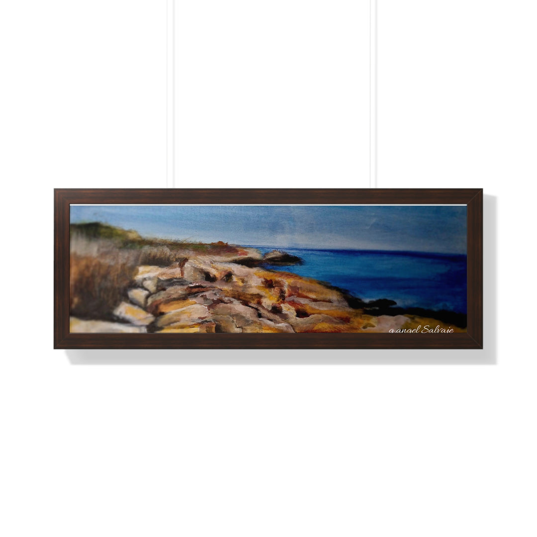 Framed Poster - Seaside Escape by g angel Salvaje