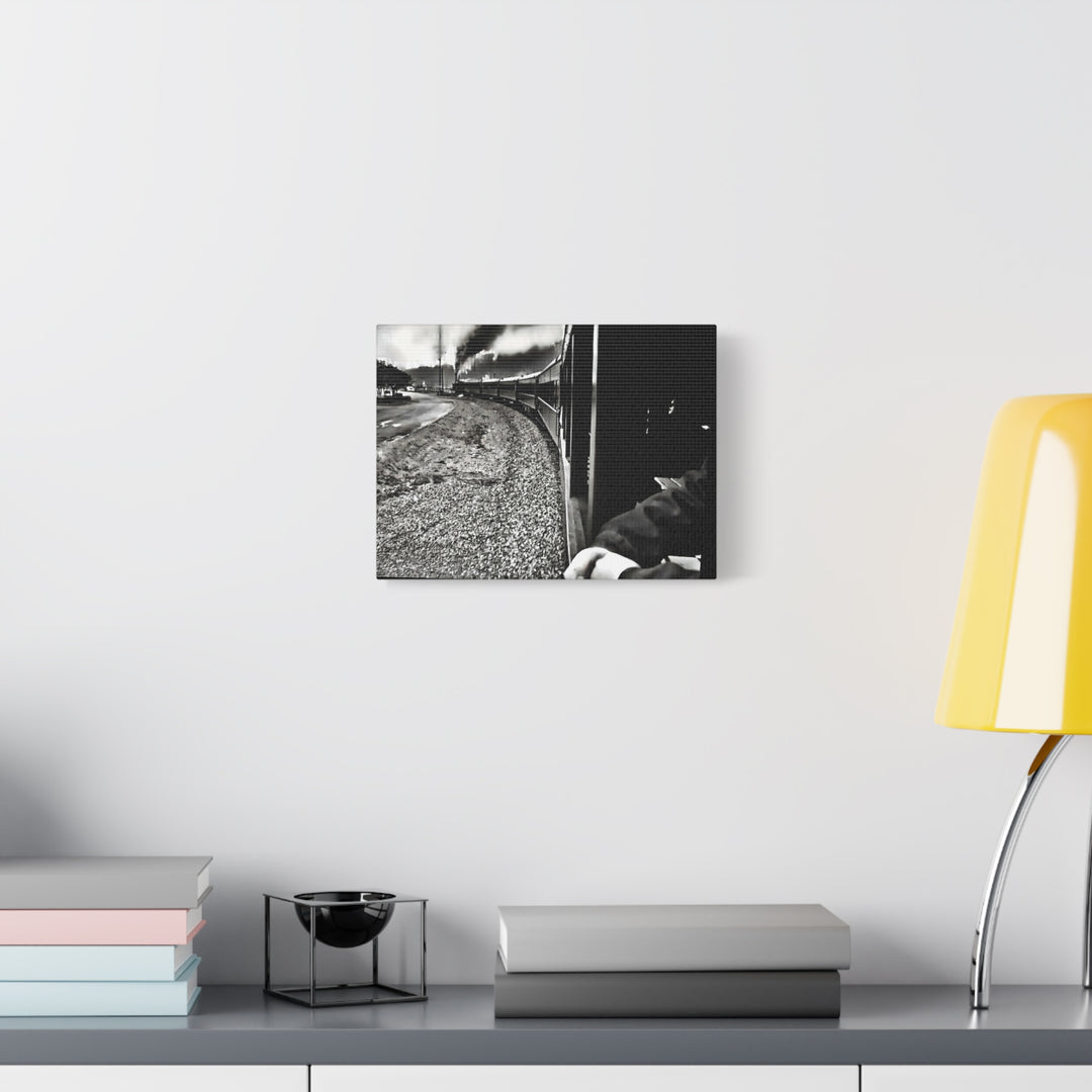 Canvas Art - Leaving Heartbreak Station, Black and White