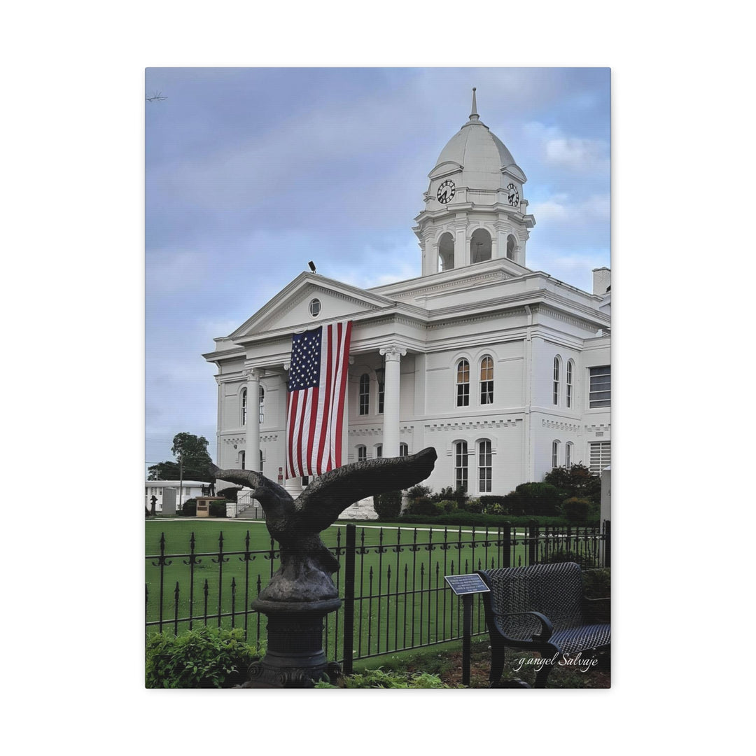 Colbert County Flag and Eagle Canvas Gallery Wraps