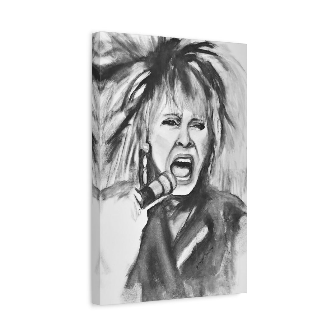 Canvas Print Tina Turner Rock and Roll Portrait