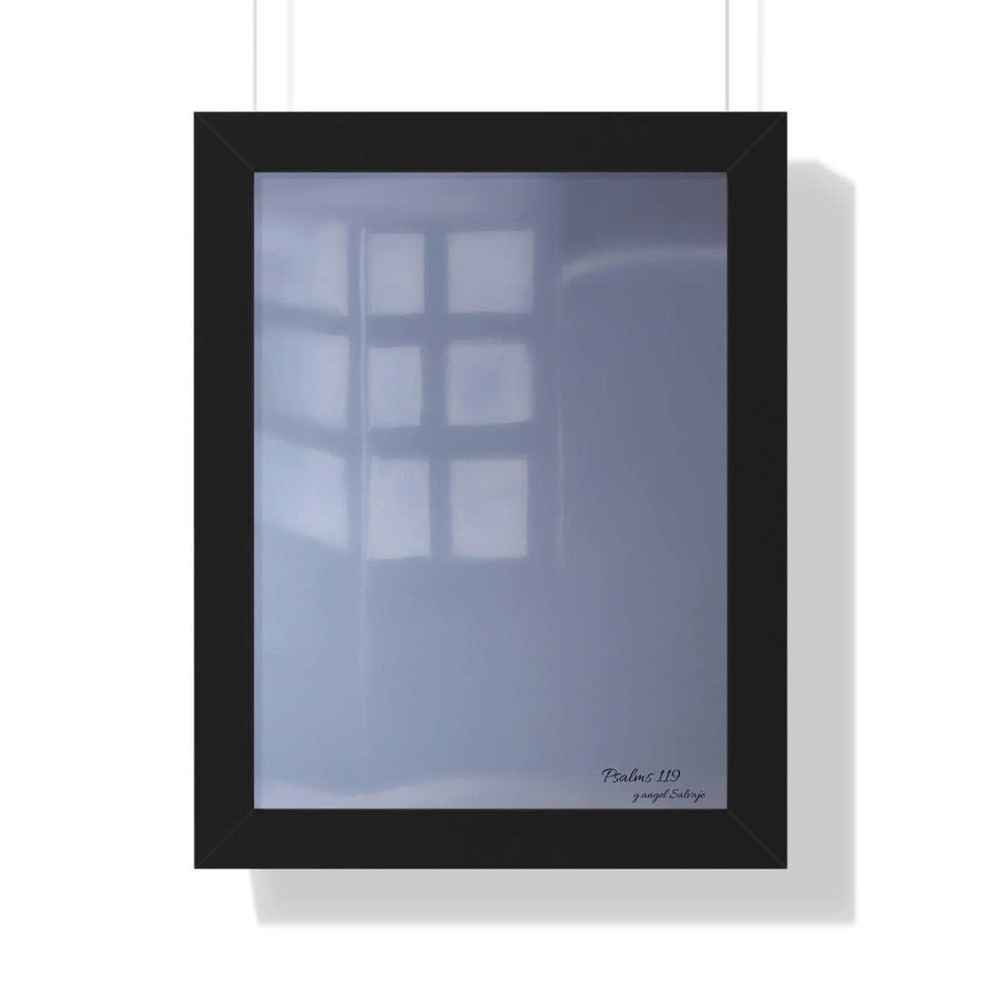 Psalms 119 Framed Vertical Poster
