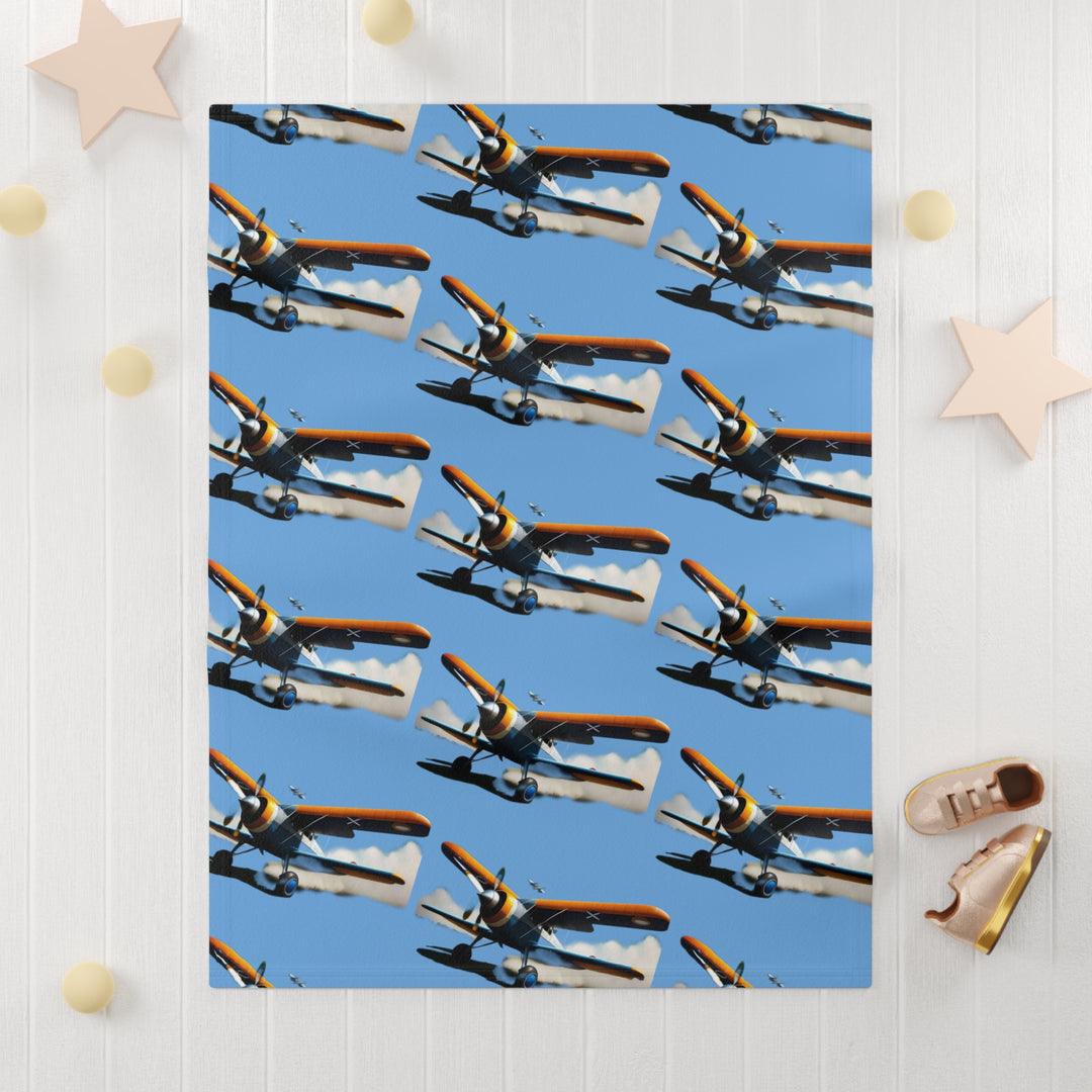 Airplanes Soft Fleece Baby Blanket