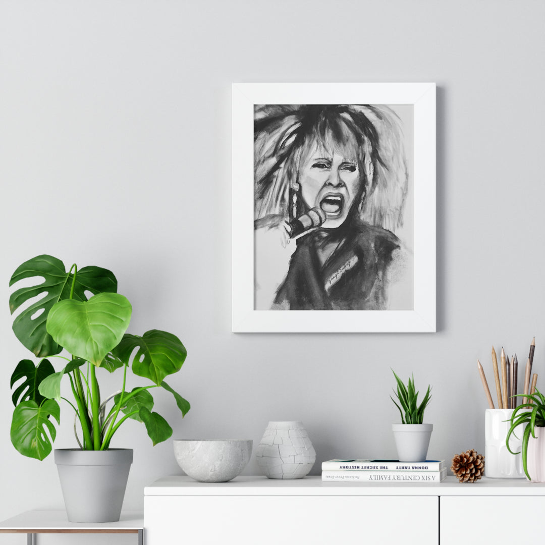 Tina Turner Framed Vertical Poster