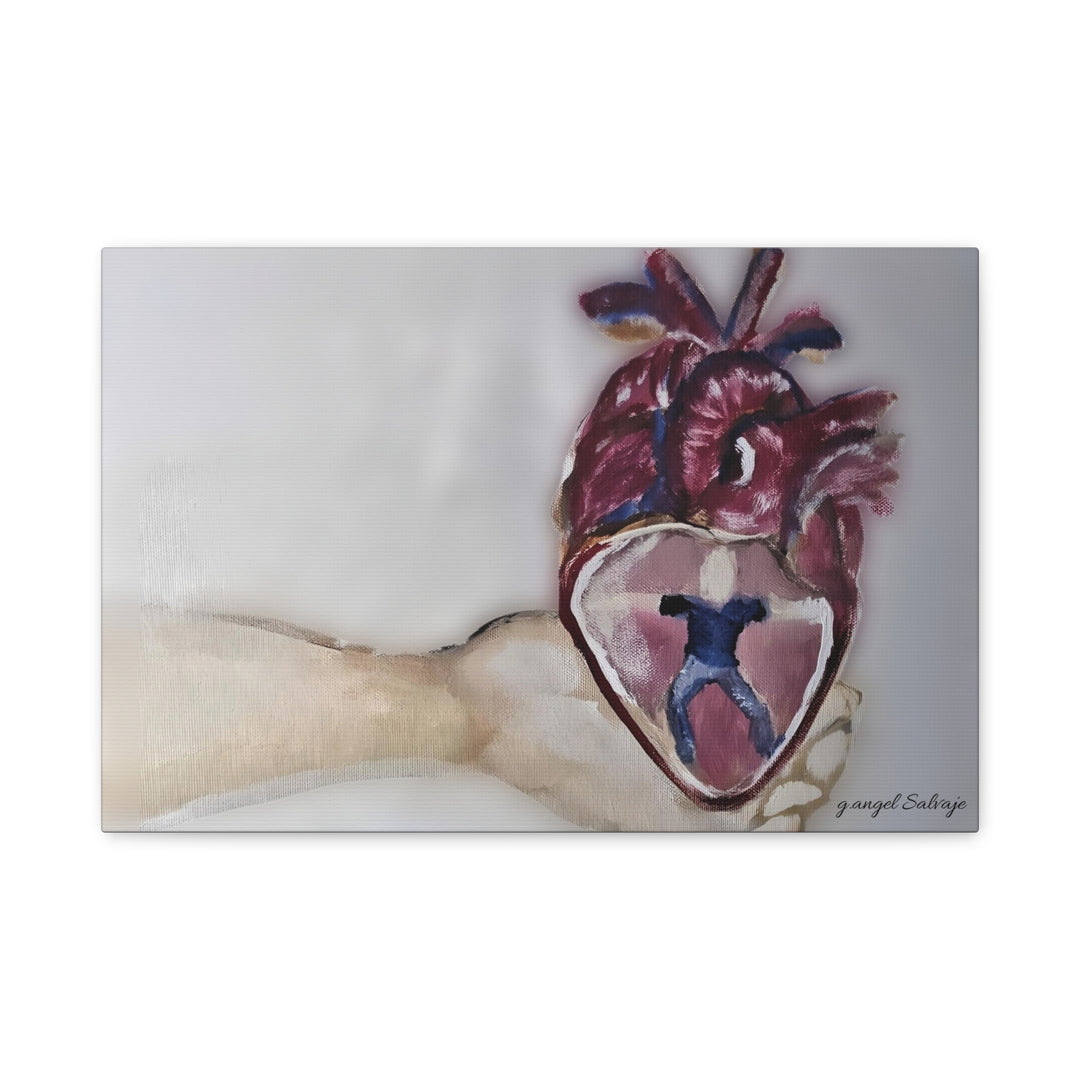 Canvas Print - Abiding Within:Extremely Whole Hearted Sleeves Painting by g angel Salvaje