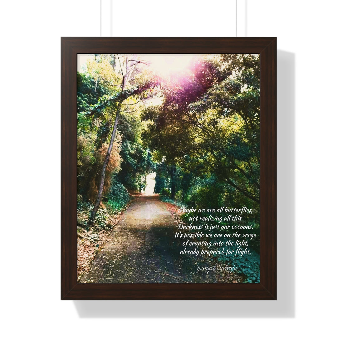 Maybe we are all Butterflies,FRAMED VERTICAL POSTER 1