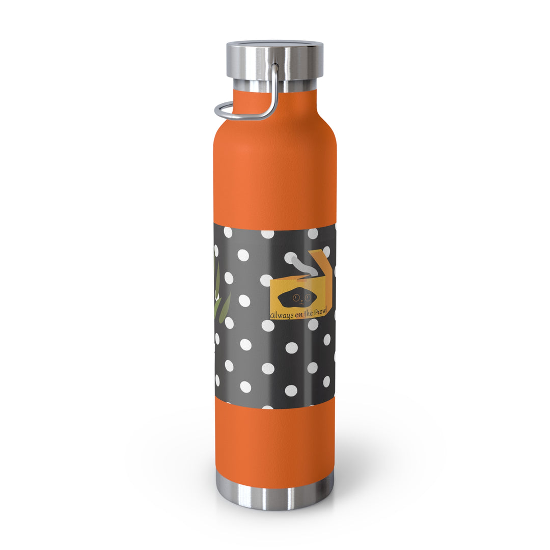 Secret Agent Cat Copper Vacuum Insulated Bottle, 22oz
