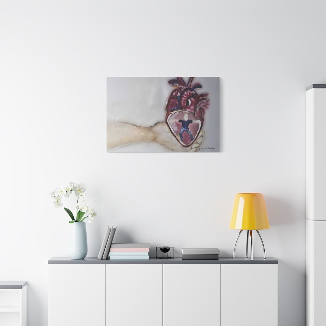 Canvas Print - Abiding Within:Extremely Whole Hearted Sleeves Painting by g angel Salvaje