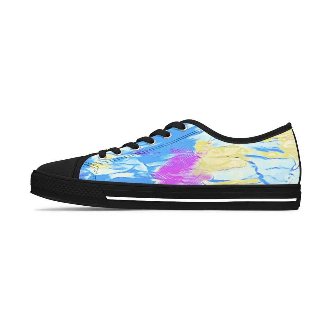 Retro tie dye style Women's Low Top Sneakers