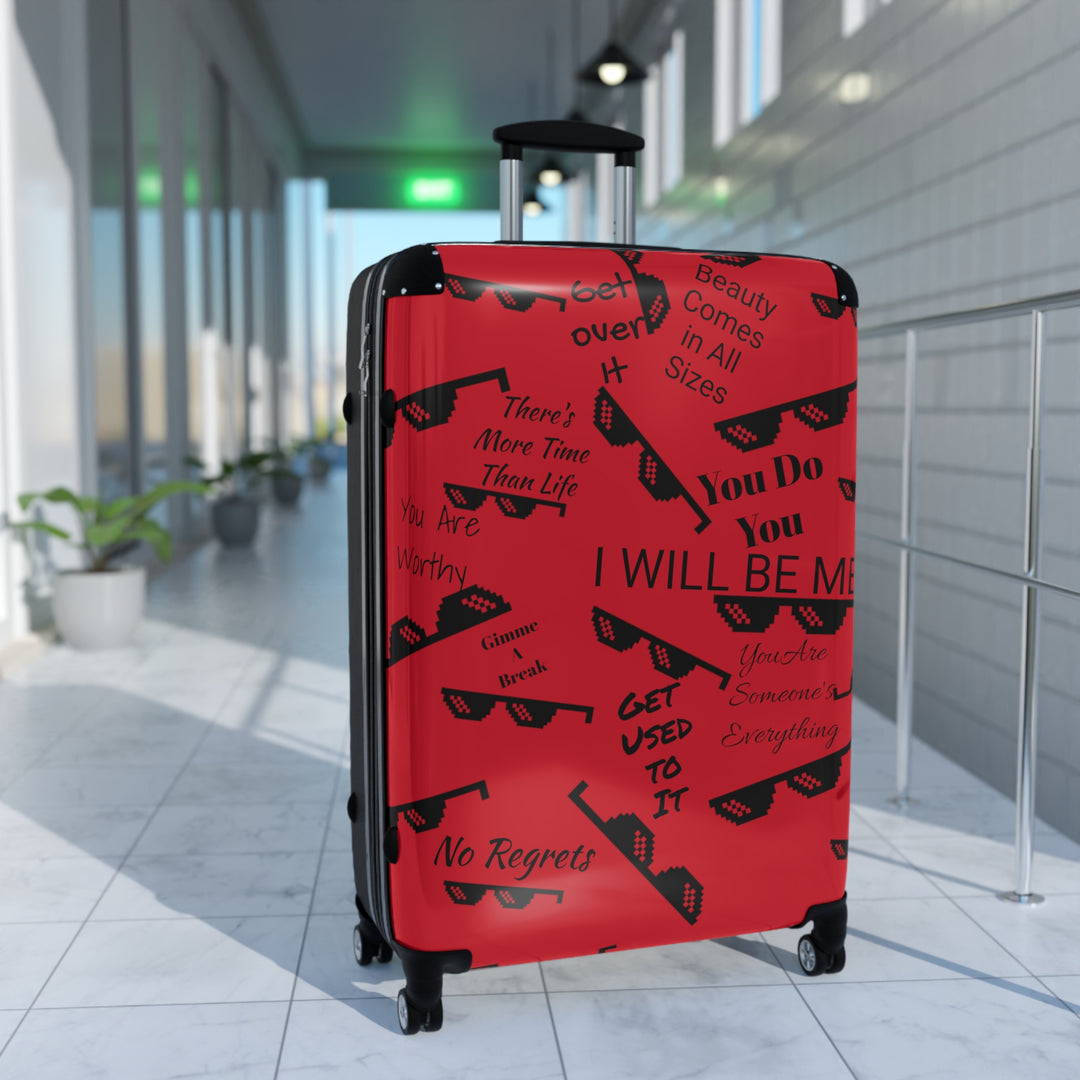 Affirmations and Sunglasses Suitcase